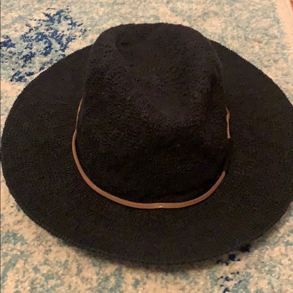 Trendy black and brown hat